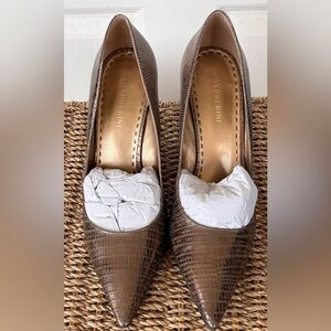 Gianni Bini Copper‎ Reptile Print Slip On Heels Size 10